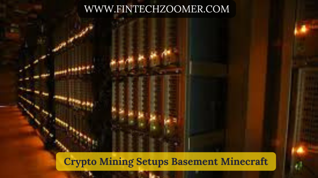 Crypto Miniing Setups Basement Minecraft